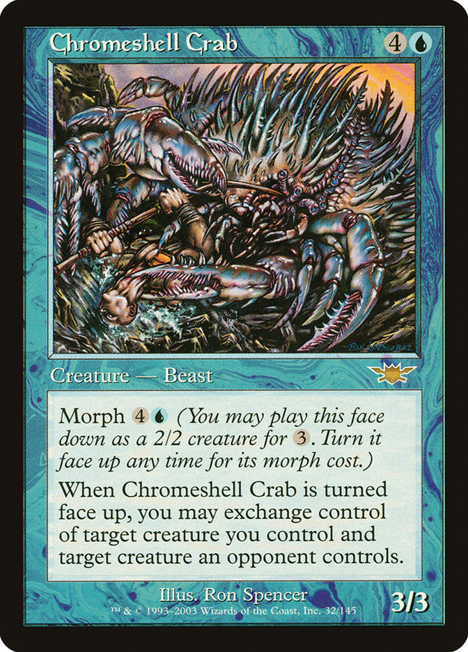 Chromeshell Crab [Legions] MTG Single Magic: The Gathering    | Red Claw Gaming