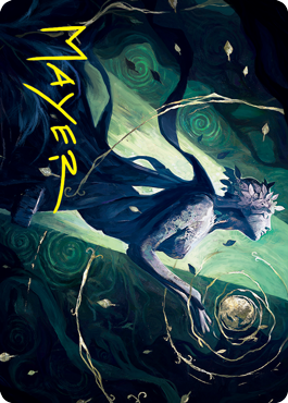 Nature's Embrace Art Card (Gold-Stamped Signature) [Innistrad: Crimson Vow Art Series] MTG Single Magic: The Gathering    | Red Claw Gaming