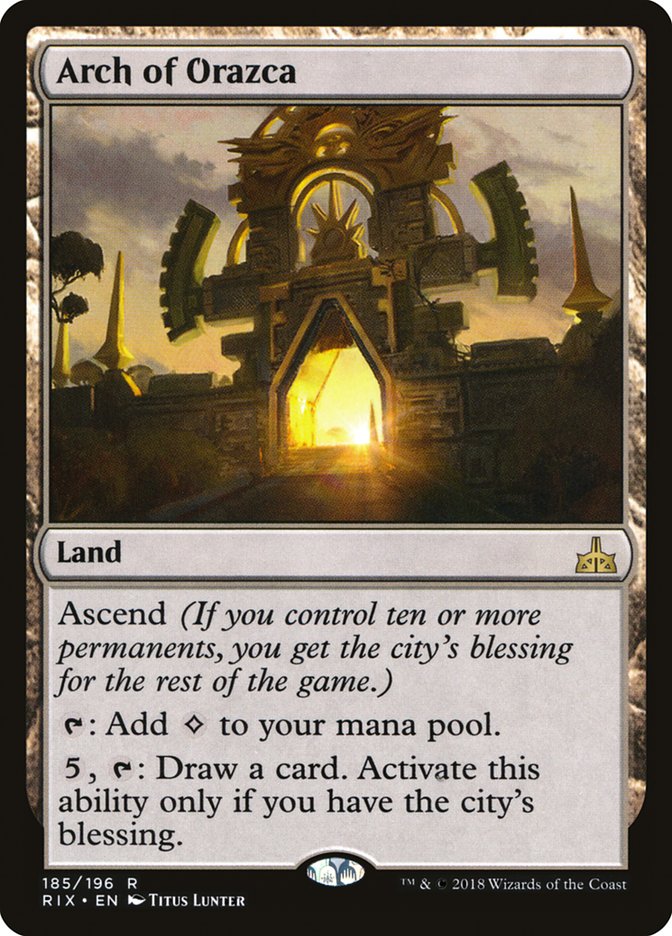 Arch of Orazca [Rivals of Ixalan] MTG Single Magic: The Gathering    | Red Claw Gaming