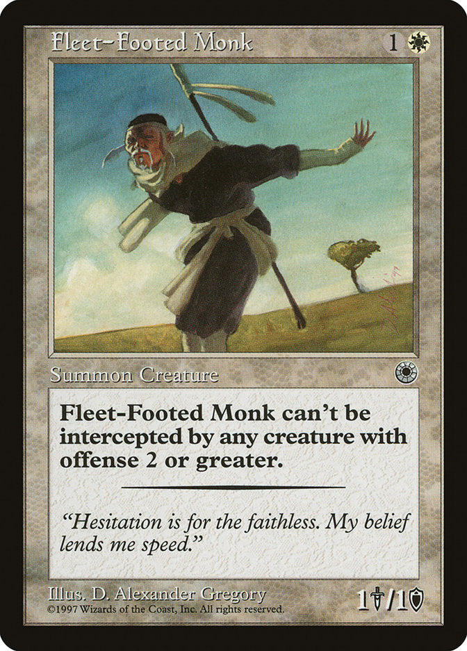 Fleet-Footed Monk [Portal] MTG Single Magic: The Gathering    | Red Claw Gaming