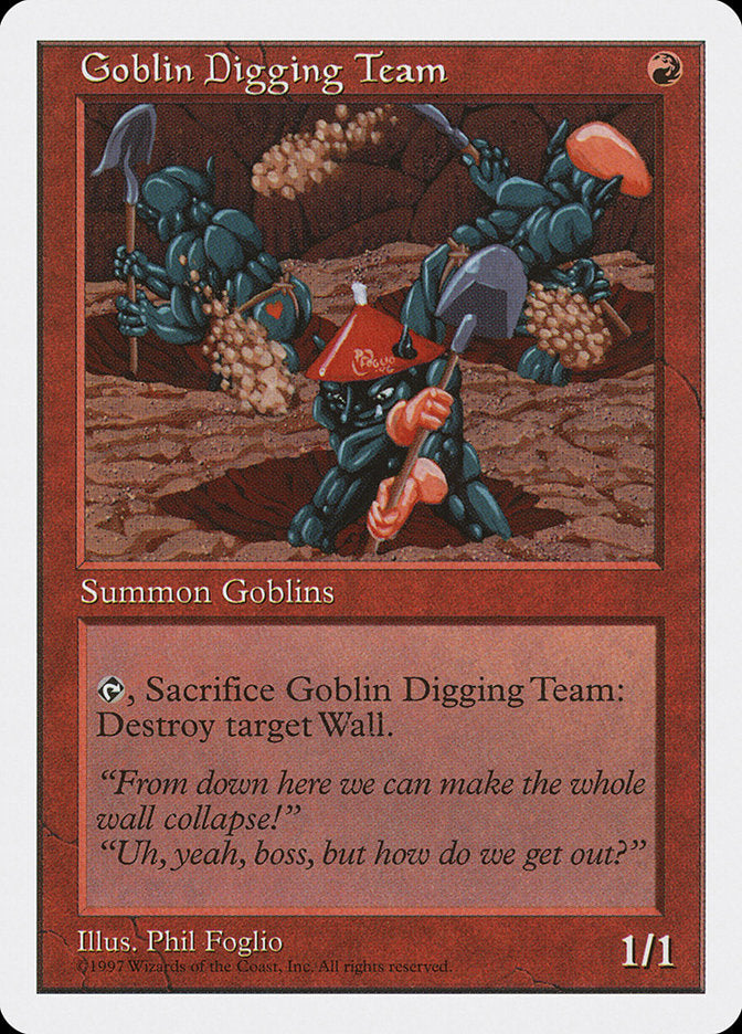 Goblin Digging Team [Fifth Edition] MTG Single Magic: The Gathering    | Red Claw Gaming