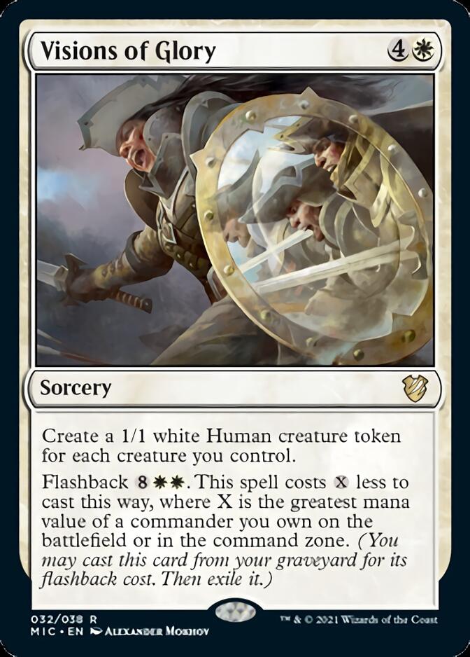 Visions of Glory [Innistrad: Midnight Hunt Commander] MTG Single Magic: The Gathering    | Red Claw Gaming