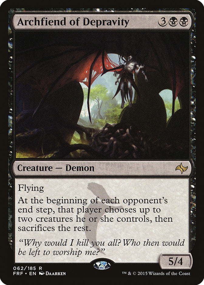 Archfiend of Depravity [Fate Reforged] MTG Single Magic: The Gathering    | Red Claw Gaming