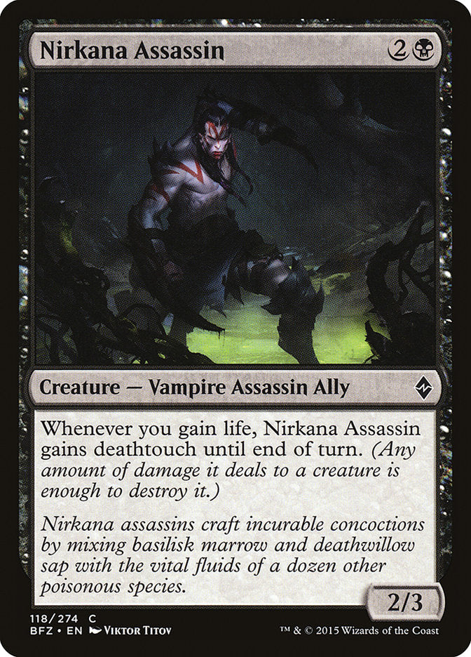 Nirkana Assassin [Battle for Zendikar] MTG Single Magic: The Gathering    | Red Claw Gaming