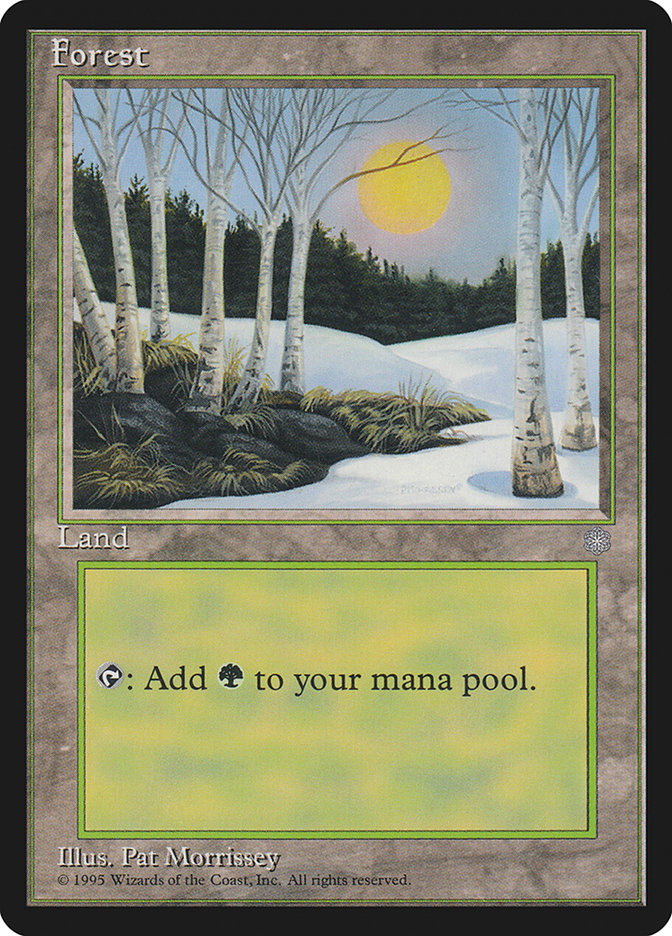 Forest (Sun Visible) [Ice Age] MTG Single Magic: The Gathering    | Red Claw Gaming