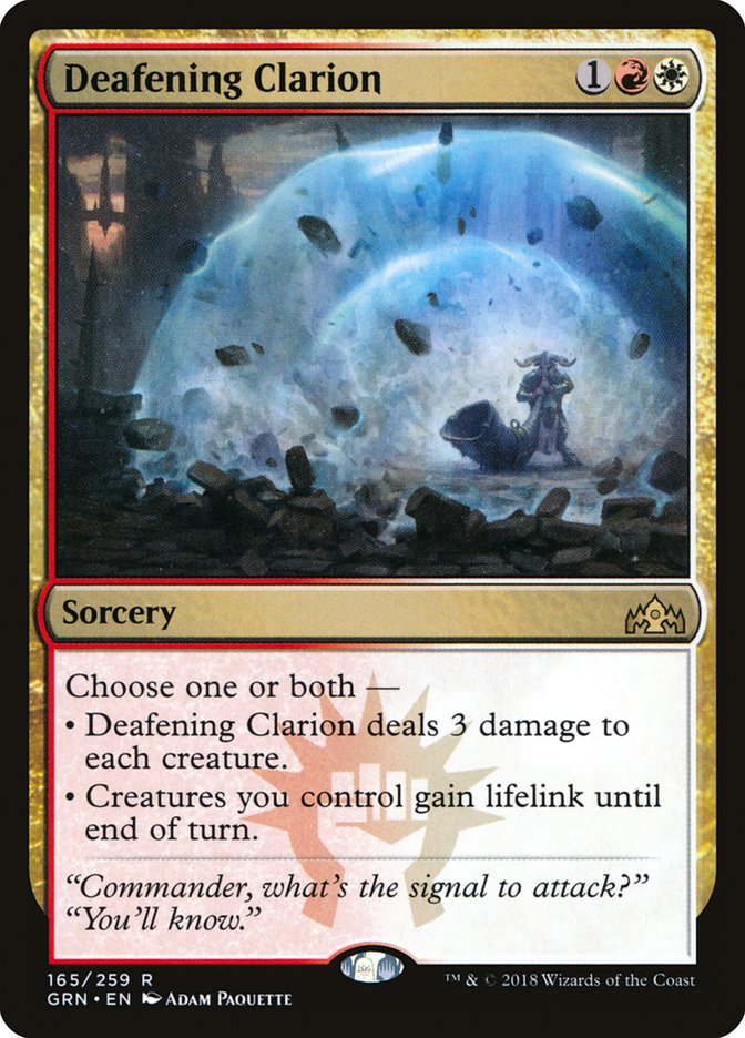 Deafening Clarion [Guilds of Ravnica] MTG Single Magic: The Gathering    | Red Claw Gaming