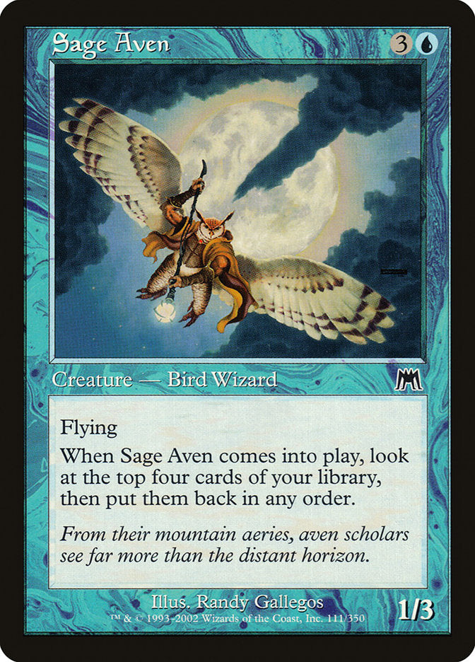 Sage Aven [Onslaught] MTG Single Magic: The Gathering    | Red Claw Gaming