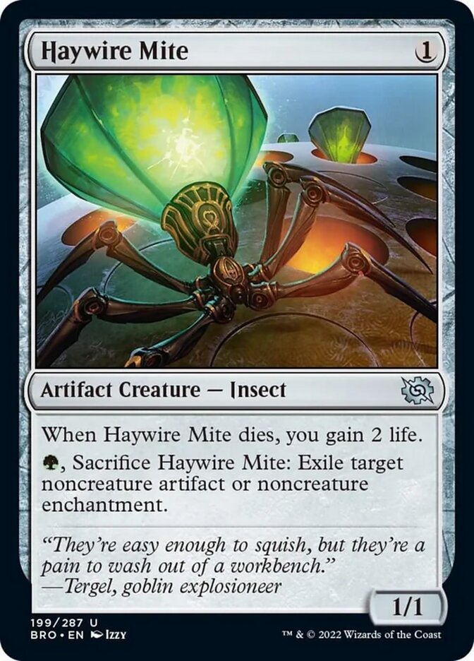 Haywire Mite [The Brothers' War] MTG Single Magic: The Gathering    | Red Claw Gaming