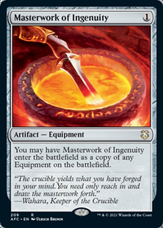 Masterwork of Ingenuity [Dungeons & Dragons: Adventures in the Forgotten Realms Commander] MTG Single Magic: The Gathering    | Red Claw Gaming