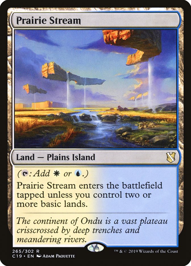 Prairie Stream [Commander 2019] MTG Single Magic: The Gathering    | Red Claw Gaming