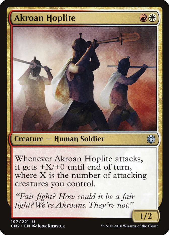 Akroan Hoplite [Conspiracy: Take the Crown] MTG Single Magic: The Gathering    | Red Claw Gaming