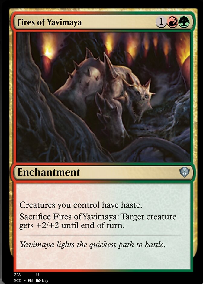 Fires of Yavimaya [Starter Commander Decks] MTG Single Magic: The Gathering    | Red Claw Gaming