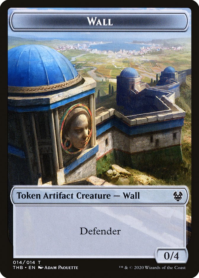 Human Soldier // Wall Double-Sided Token [Theros Beyond Death Tokens] MTG Single Magic: The Gathering    | Red Claw Gaming