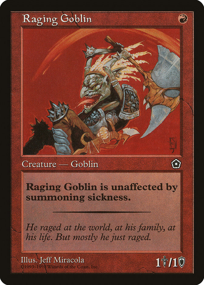 Raging Goblin [Portal Second Age] MTG Single Magic: The Gathering    | Red Claw Gaming