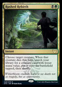 Rushed Rebirth [Strixhaven: School of Mages] MTG Single Magic: The Gathering    | Red Claw Gaming