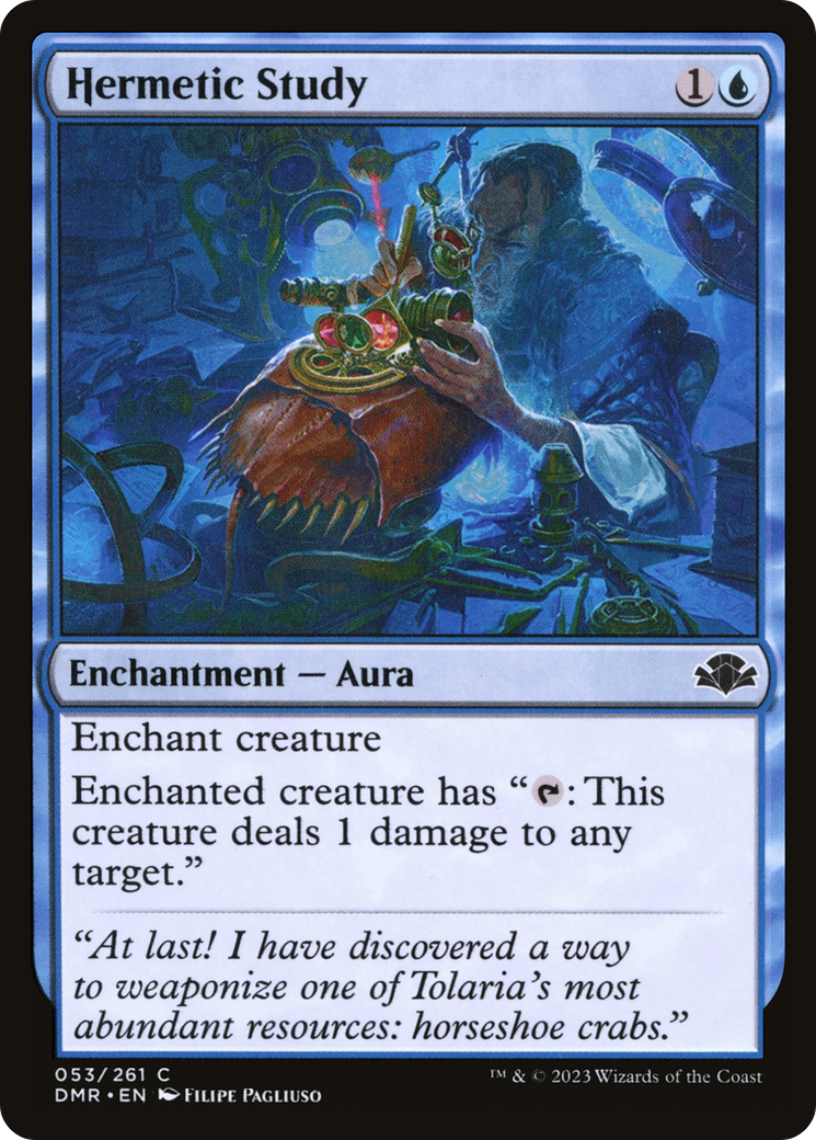 Hermetic Study [Dominaria Remastered] MTG Single Magic: The Gathering    | Red Claw Gaming