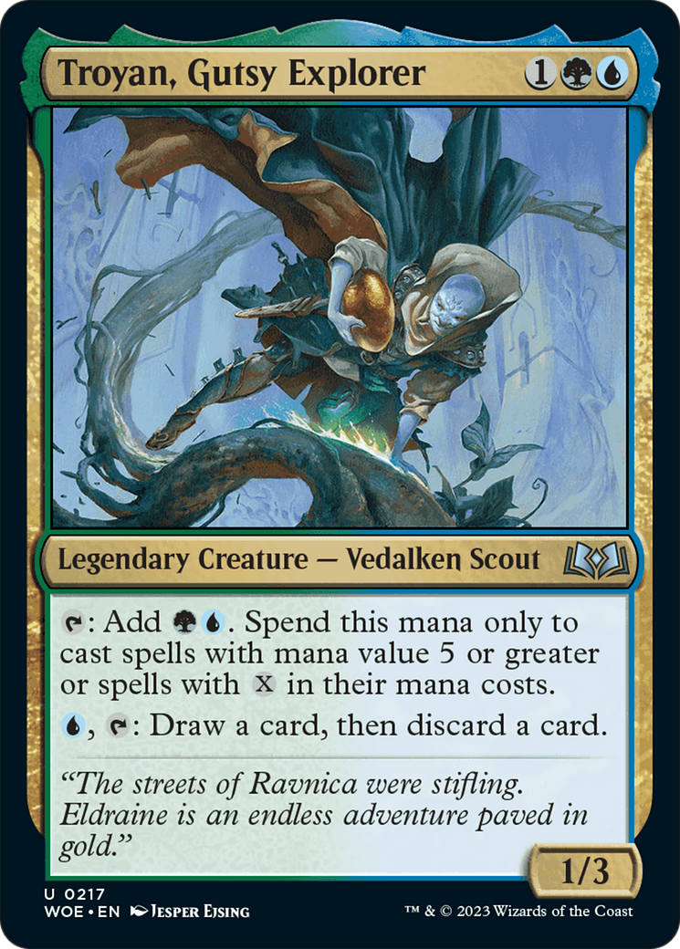 Troyan, Gutsy Explorer [Wilds of Eldraine] MTG Single Magic: The Gathering    | Red Claw Gaming