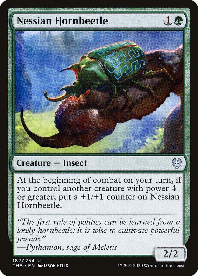 Nessian Hornbeetle [Theros Beyond Death] MTG Single Magic: The Gathering    | Red Claw Gaming