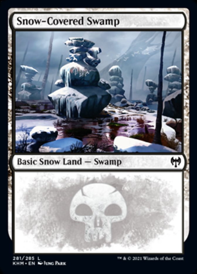 Snow-Covered Swamp (281) [Kaldheim] MTG Single Magic: The Gathering    | Red Claw Gaming