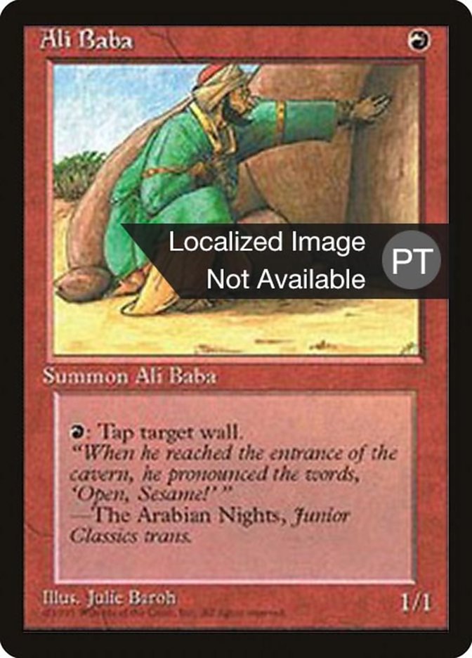 Ali Baba [Fourth Edition (Foreign Black Border)] MTG Single Magic: The Gathering    | Red Claw Gaming