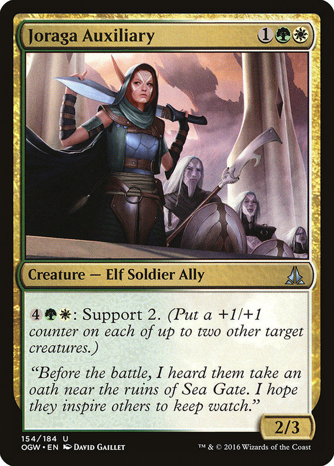 Joraga Auxiliary [Oath of the Gatewatch] MTG Single Magic: The Gathering    | Red Claw Gaming