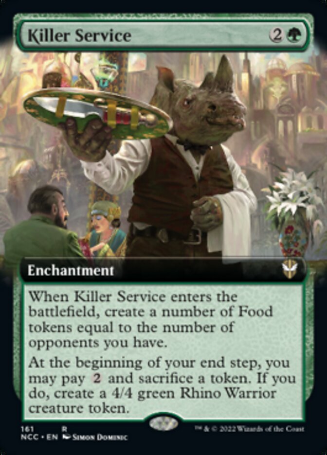 Killer Service (Extended Art) [Streets of New Capenna Commander] MTG Single Magic: The Gathering    | Red Claw Gaming