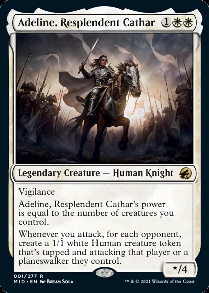 Adeline, Resplendent Cathar [Innistrad: Midnight Hunt] MTG Single Magic: The Gathering    | Red Claw Gaming
