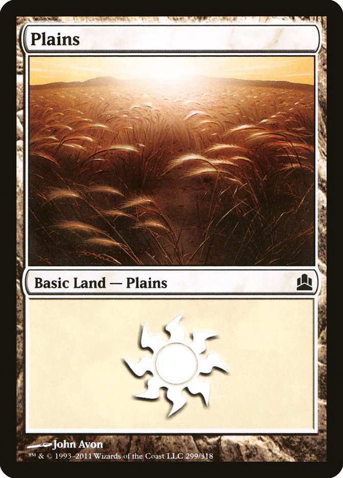 Plains (299) [Commander 2011] MTG Single Magic: The Gathering    | Red Claw Gaming