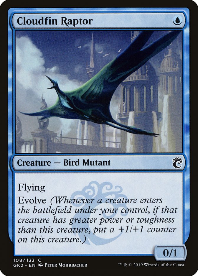 Cloudfin Raptor [Ravnica Allegiance Guild Kit] MTG Single Magic: The Gathering    | Red Claw Gaming