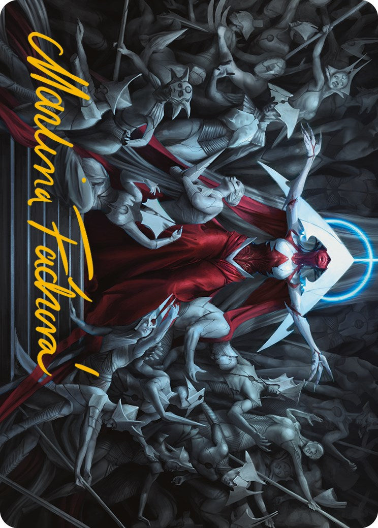 Elesh Norn, Mother of Machines Art Card (Gold-Stamped Signature) [Phyrexia: All Will Be One Art Series] MTG Single Magic: The Gathering    | Red Claw Gaming