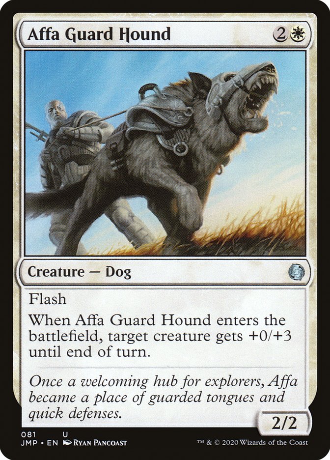 Affa Guard Hound [Jumpstart] MTG Single Magic: The Gathering    | Red Claw Gaming