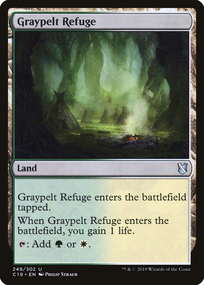 Graypelt Refuge [Commander 2019] MTG Single Magic: The Gathering    | Red Claw Gaming