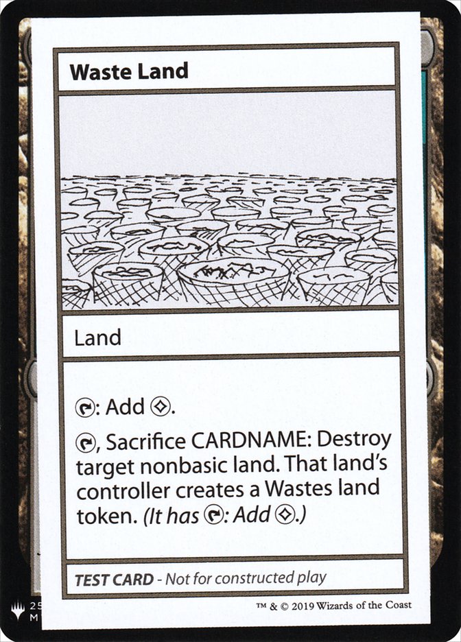 Waste Land [Mystery Booster Playtest Cards] MTG Single Magic: The Gathering    | Red Claw Gaming