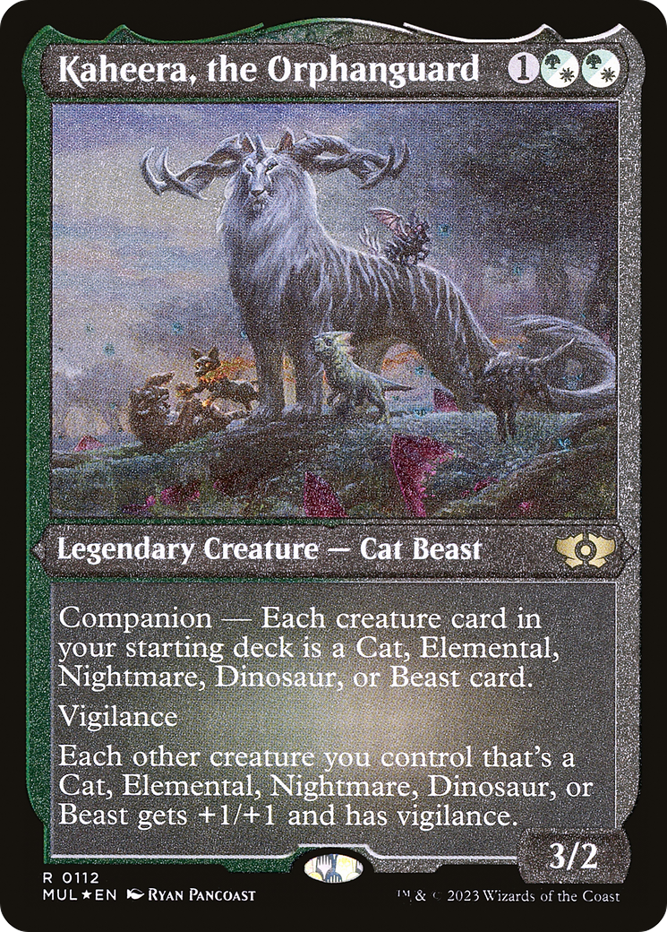 Kaheera, the Orphanguard (Foil Etched) [Multiverse Legends] MTG Single Magic: The Gathering    | Red Claw Gaming