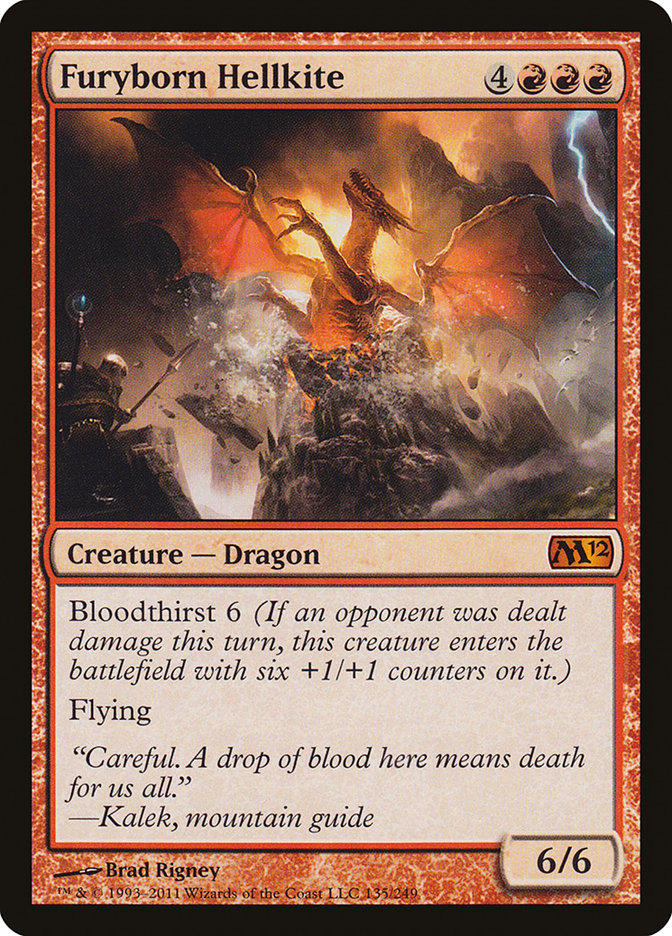 Furyborn Hellkite [Magic 2012] MTG Single Magic: The Gathering    | Red Claw Gaming