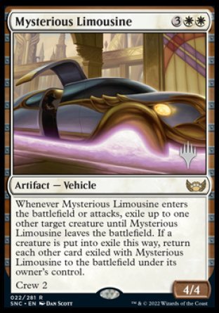 Mysterious Limousine (Promo Pack) [Streets of New Capenna Promos] MTG Single Magic: The Gathering    | Red Claw Gaming