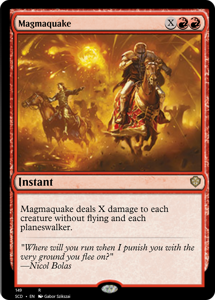 Magmaquake [Starter Commander Decks] MTG Single Magic: The Gathering    | Red Claw Gaming