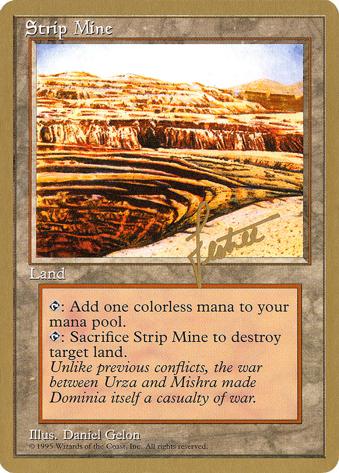 Strip Mine (Bertrand Lestree) [Pro Tour Collector Set] MTG Single Magic: The Gathering    | Red Claw Gaming