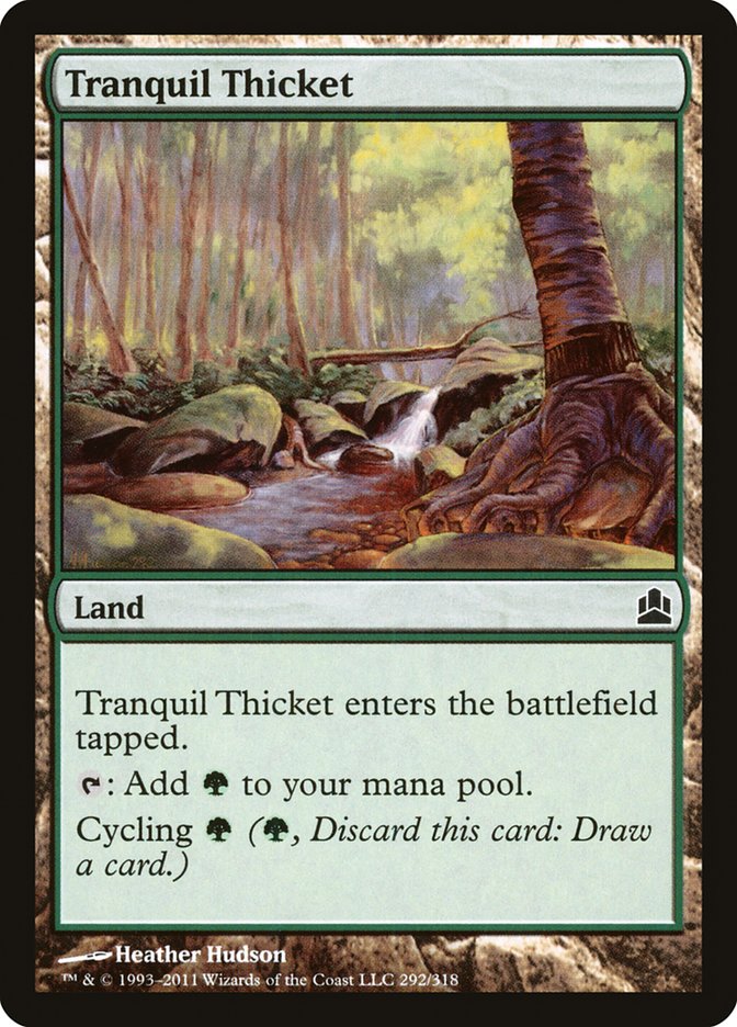 Tranquil Thicket [Commander 2011] MTG Single Magic: The Gathering    | Red Claw Gaming