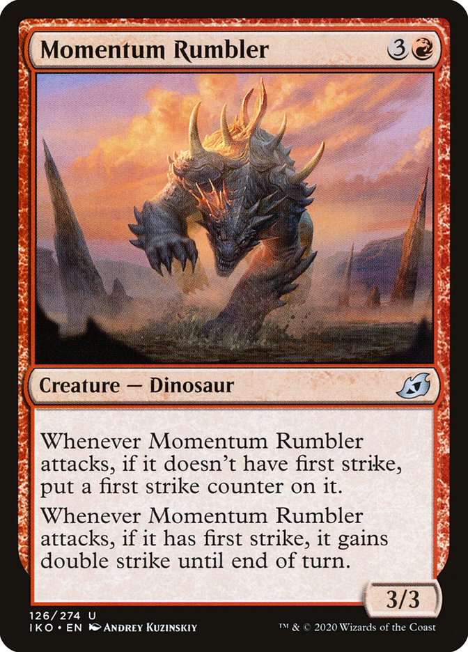 Momentum Rumbler [Ikoria: Lair of Behemoths] MTG Single Magic: The Gathering    | Red Claw Gaming