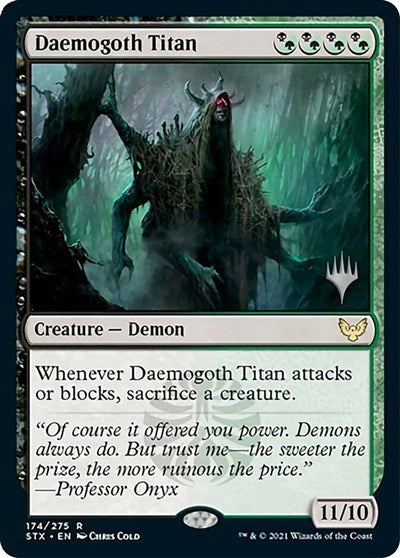 Daemogoth Titan (Promo Pack) [Strixhaven: School of Mages Promos] MTG Single Magic: The Gathering    | Red Claw Gaming