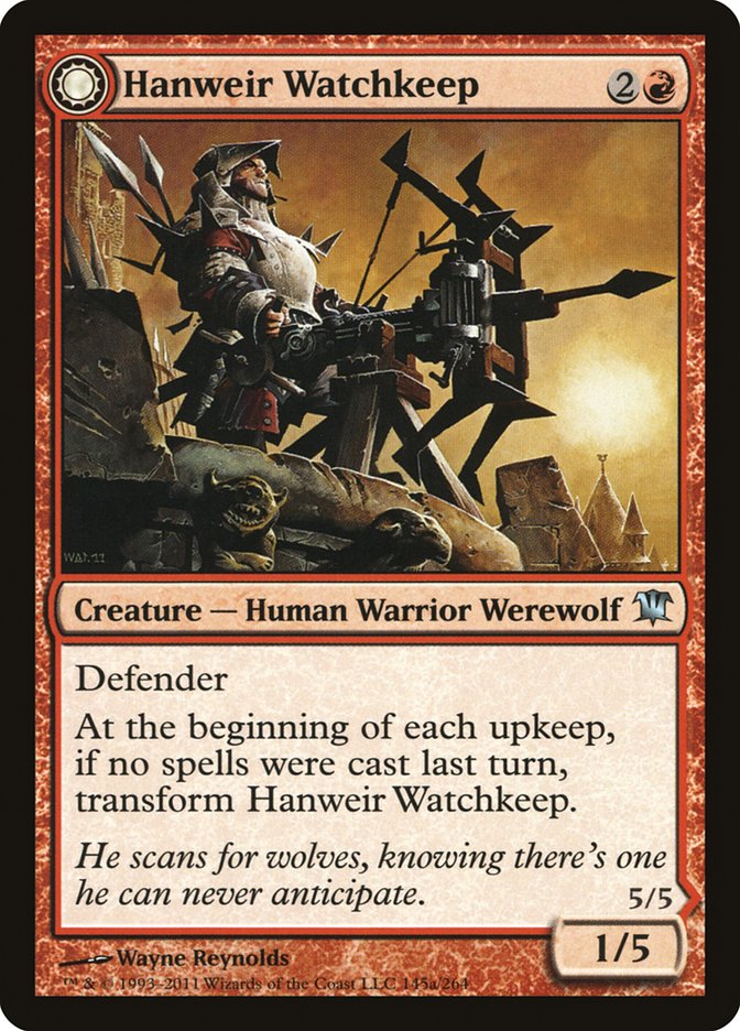 Hanweir Watchkeep // Bane of Hanweir [Innistrad] MTG Single Magic: The Gathering    | Red Claw Gaming