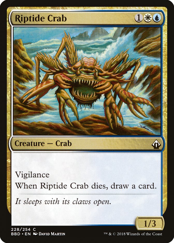 Riptide Crab [Battlebond] MTG Single Magic: The Gathering    | Red Claw Gaming