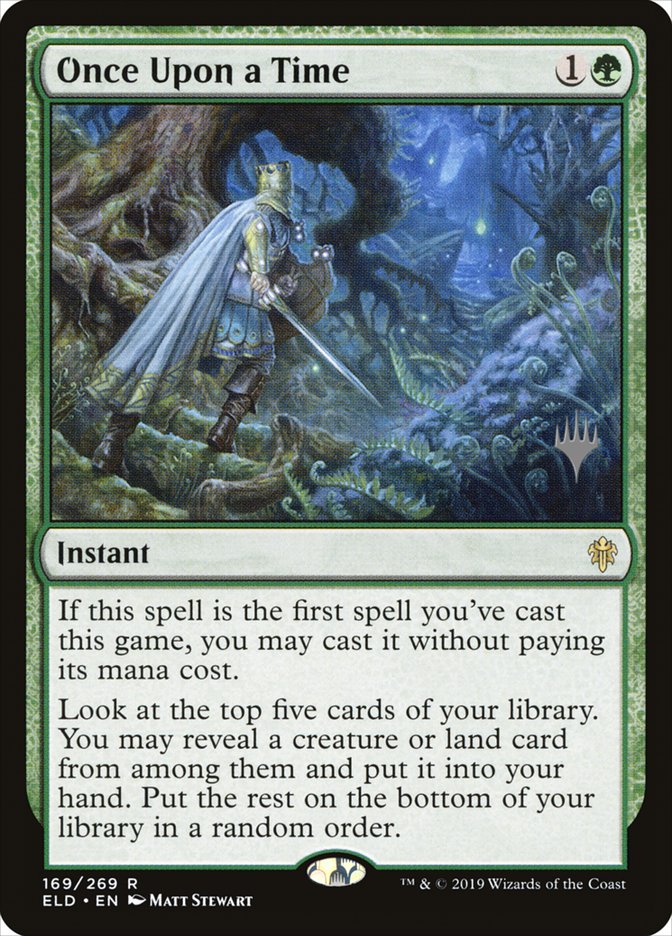 Once Upon a Time (Promo Pack) [Throne of Eldraine Promos] MTG Single Magic: The Gathering    | Red Claw Gaming
