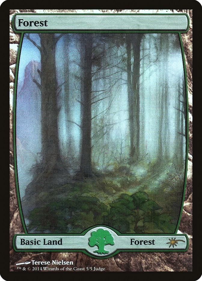 Forest (5★) [Judge Gift Cards 2014] MTG Single Magic: The Gathering    | Red Claw Gaming