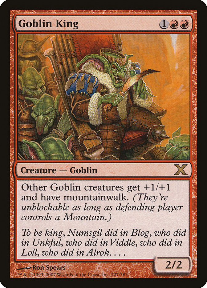 Goblin King [Tenth Edition] MTG Single Magic: The Gathering    | Red Claw Gaming