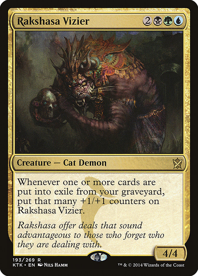 Rakshasa Vizier [Khans of Tarkir] MTG Single Magic: The Gathering    | Red Claw Gaming