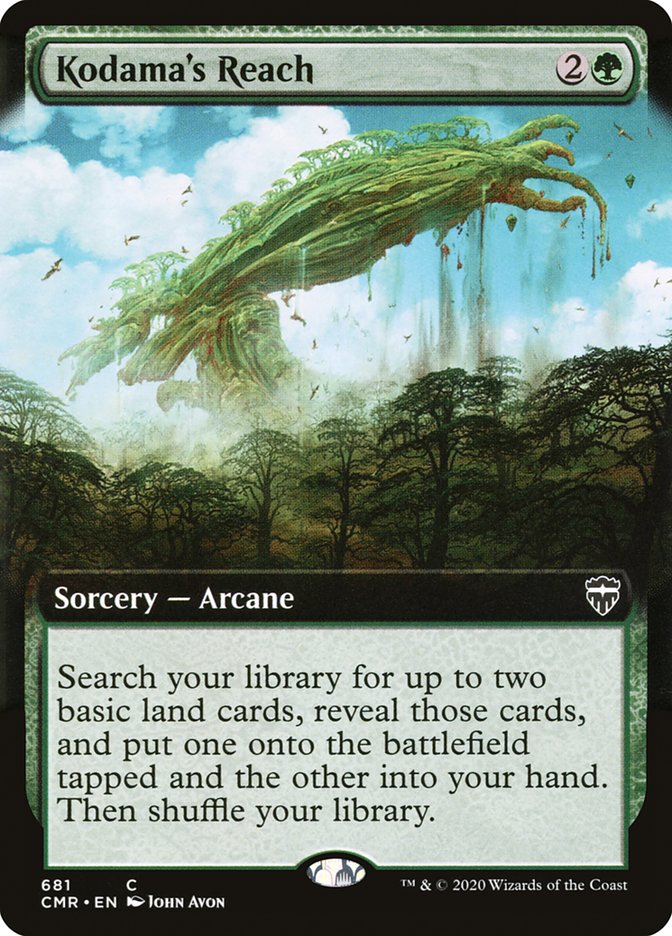 Kodama's Reach (Extended Art) [Commander Legends] MTG Single Magic: The Gathering    | Red Claw Gaming