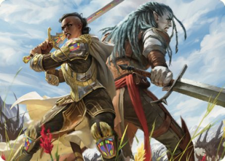 Join Forces Art Card [Dominaria United Art Series] MTG Single Magic: The Gathering    | Red Claw Gaming