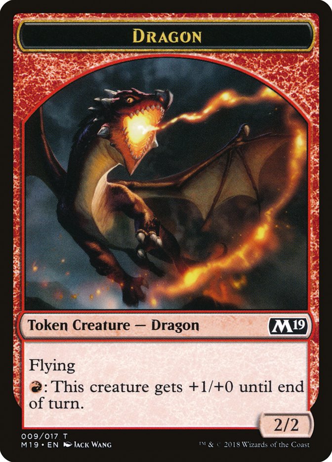 Dragon Token (009/017) [Core Set 2019 Tokens] MTG Single Magic: The Gathering    | Red Claw Gaming